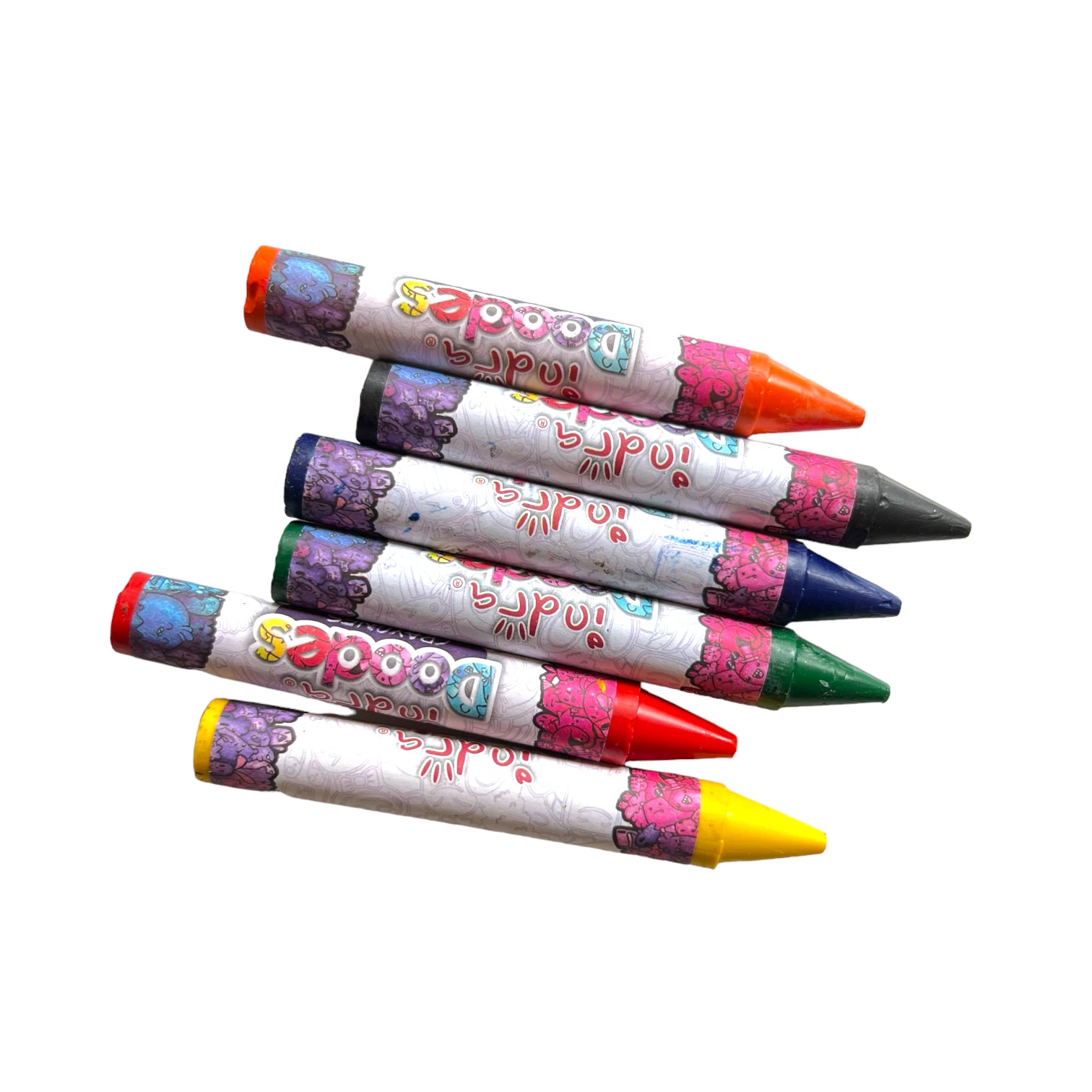 6 Crayones redondos jumbo