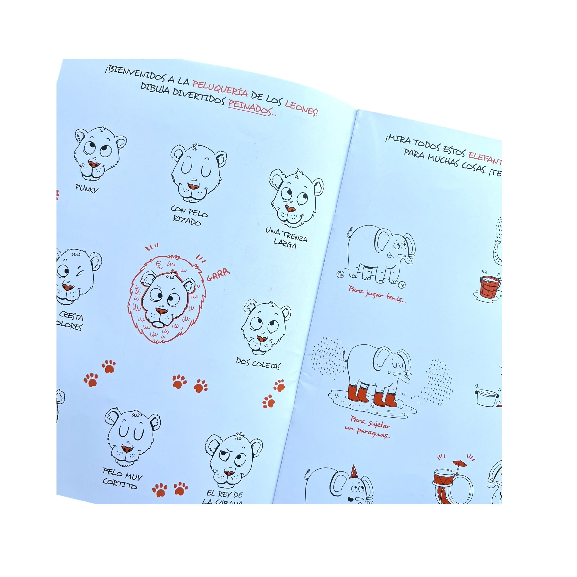 Libro gigante para dibujar - Vida de Animales Salvajes