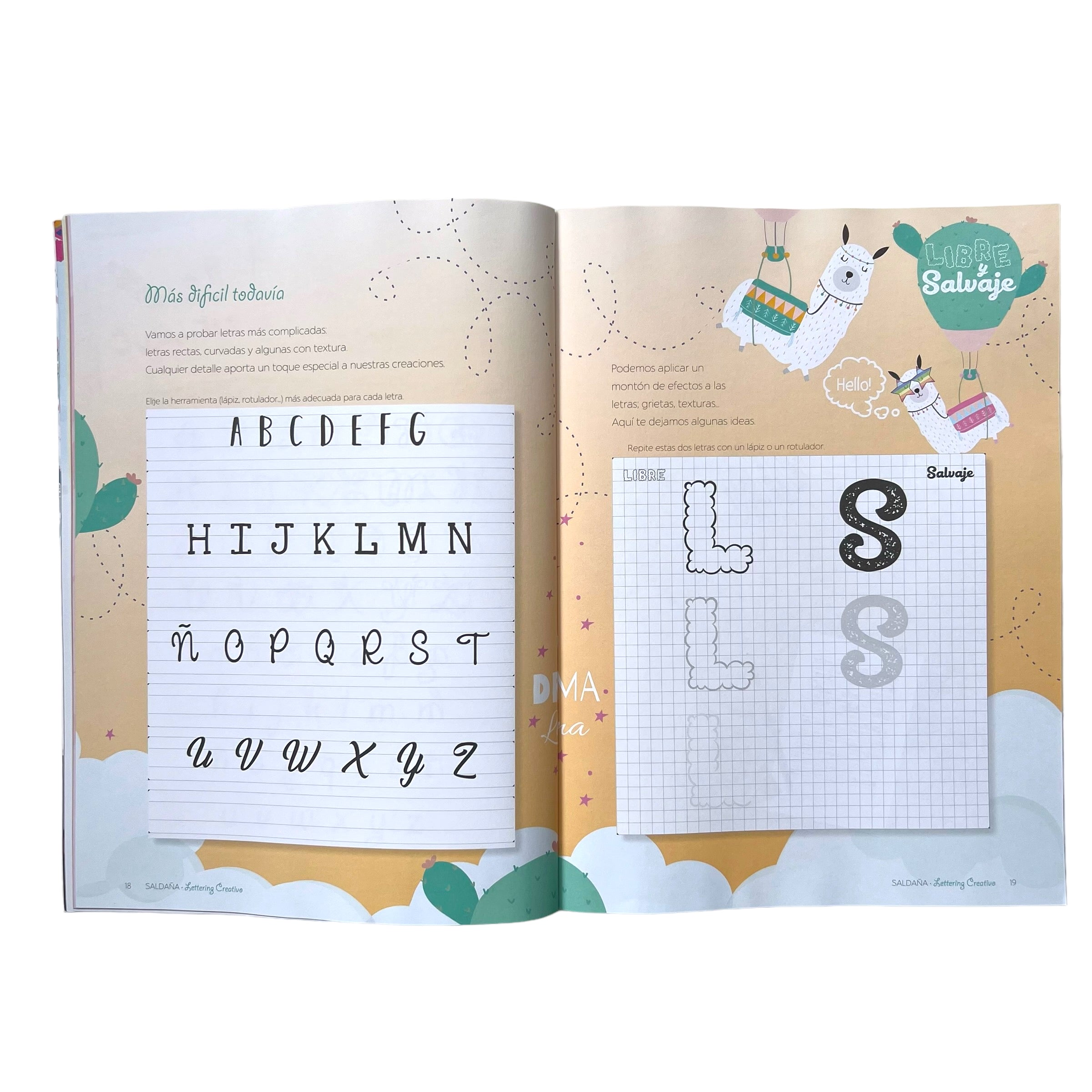 Libro para colorear - Lettering