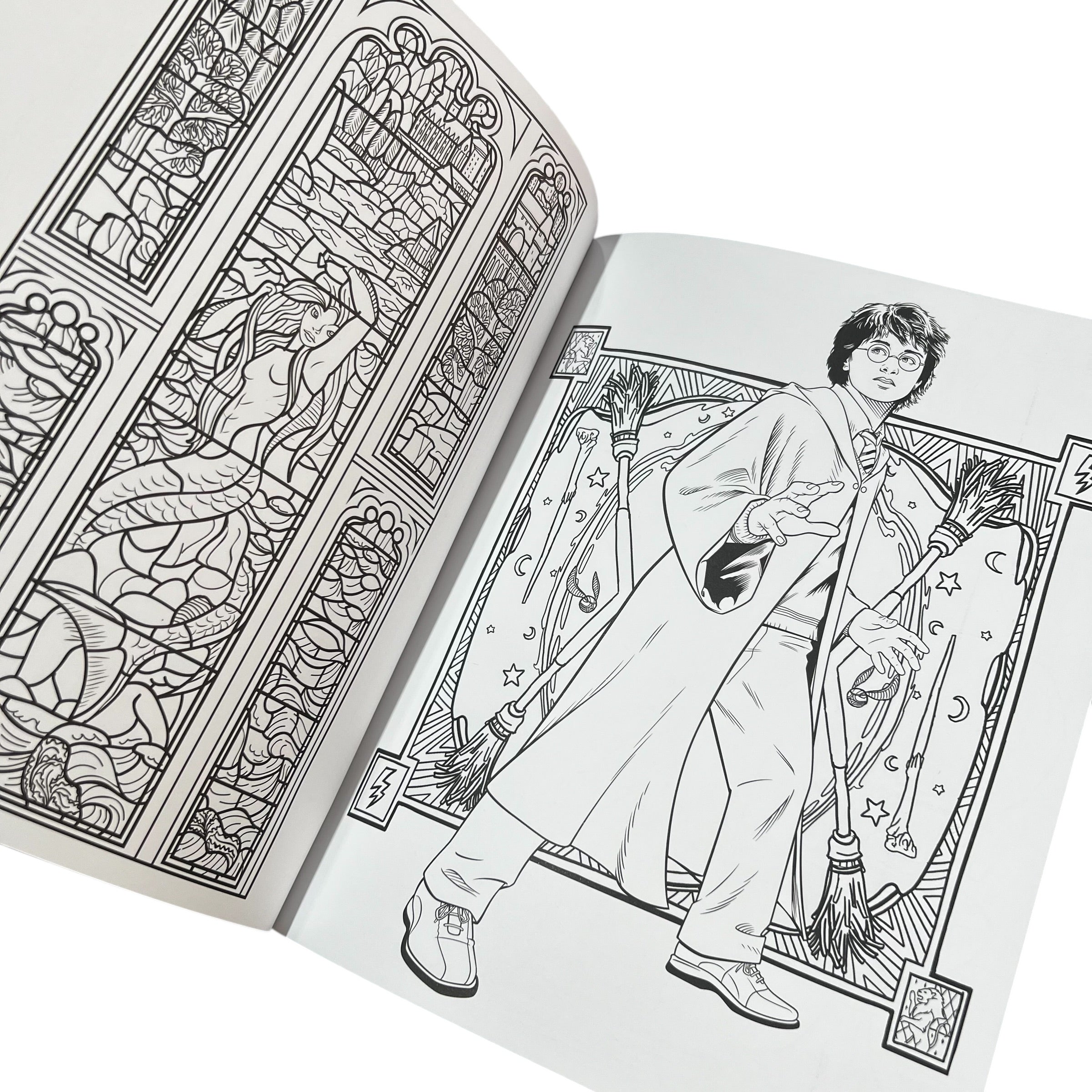 Libro para colorear Harry Potter lugares y personajes mágicos