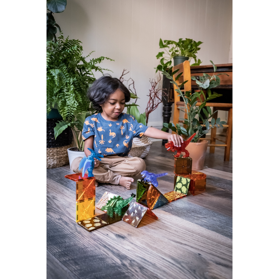 Magna-Tiles Dino World Set 40 piezas