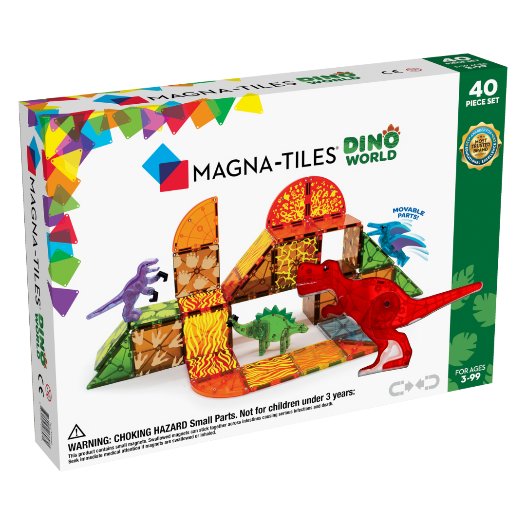 Magna-Tiles Dino World Set 40 piezas
