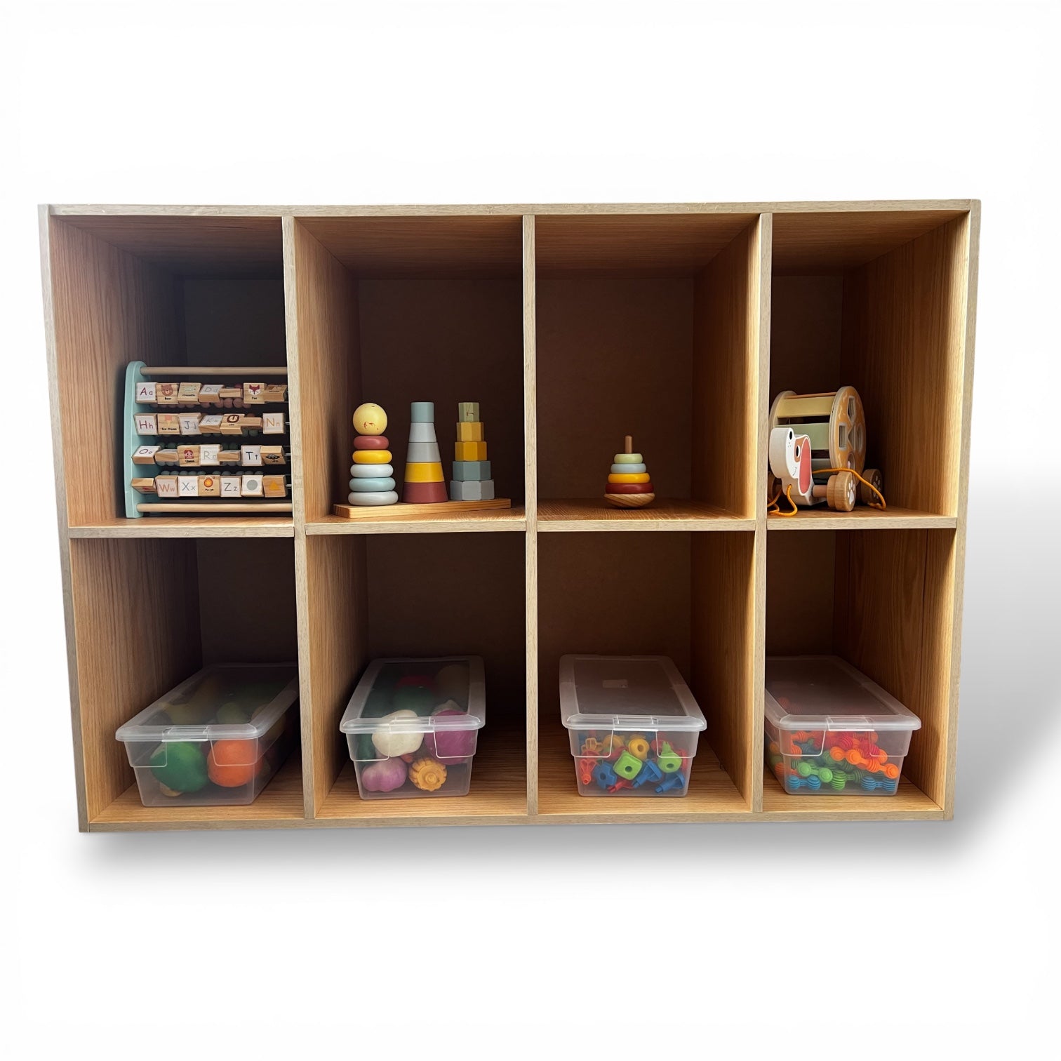 Organizador Montessori de 8 Compartimentos