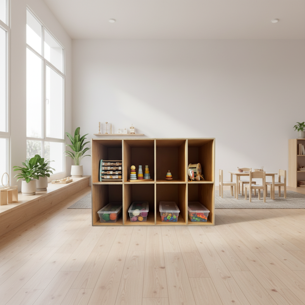 Organizador Montessori de 8 Compartimentos