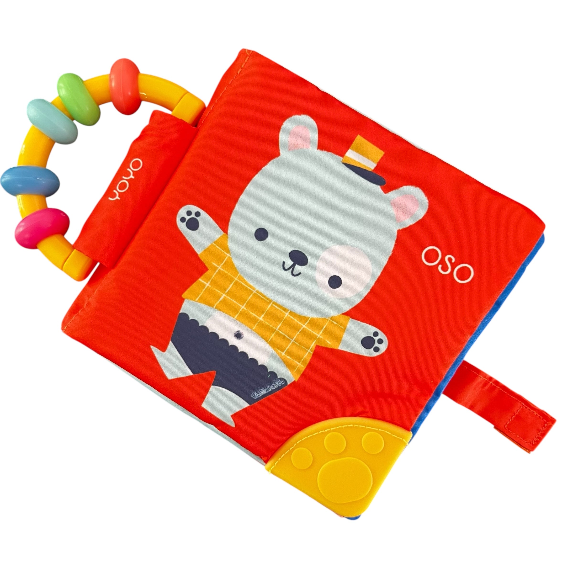 OSO - Libro de Tela con Sonaja y Mordedera