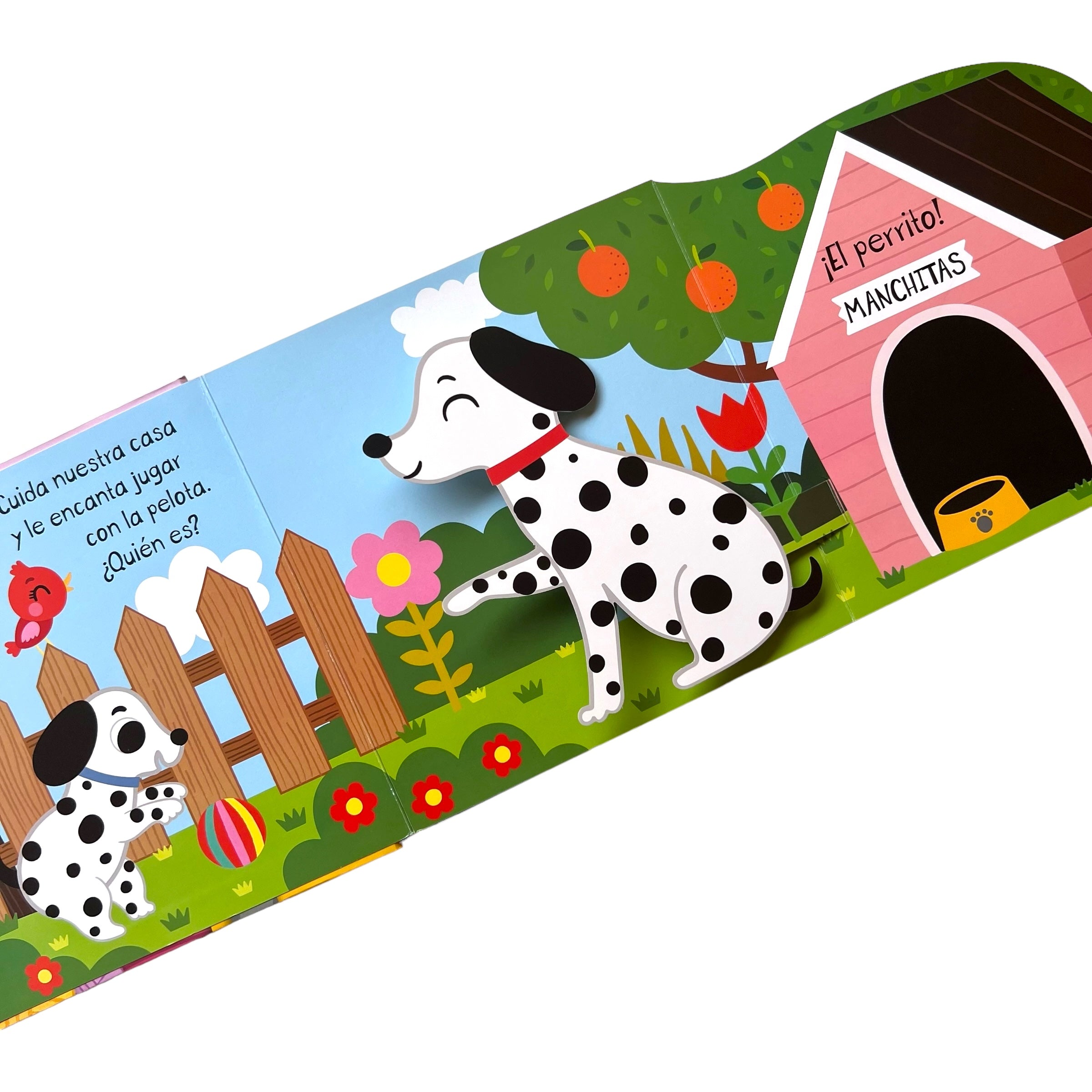 Libro Pop up con ventanas mascotas