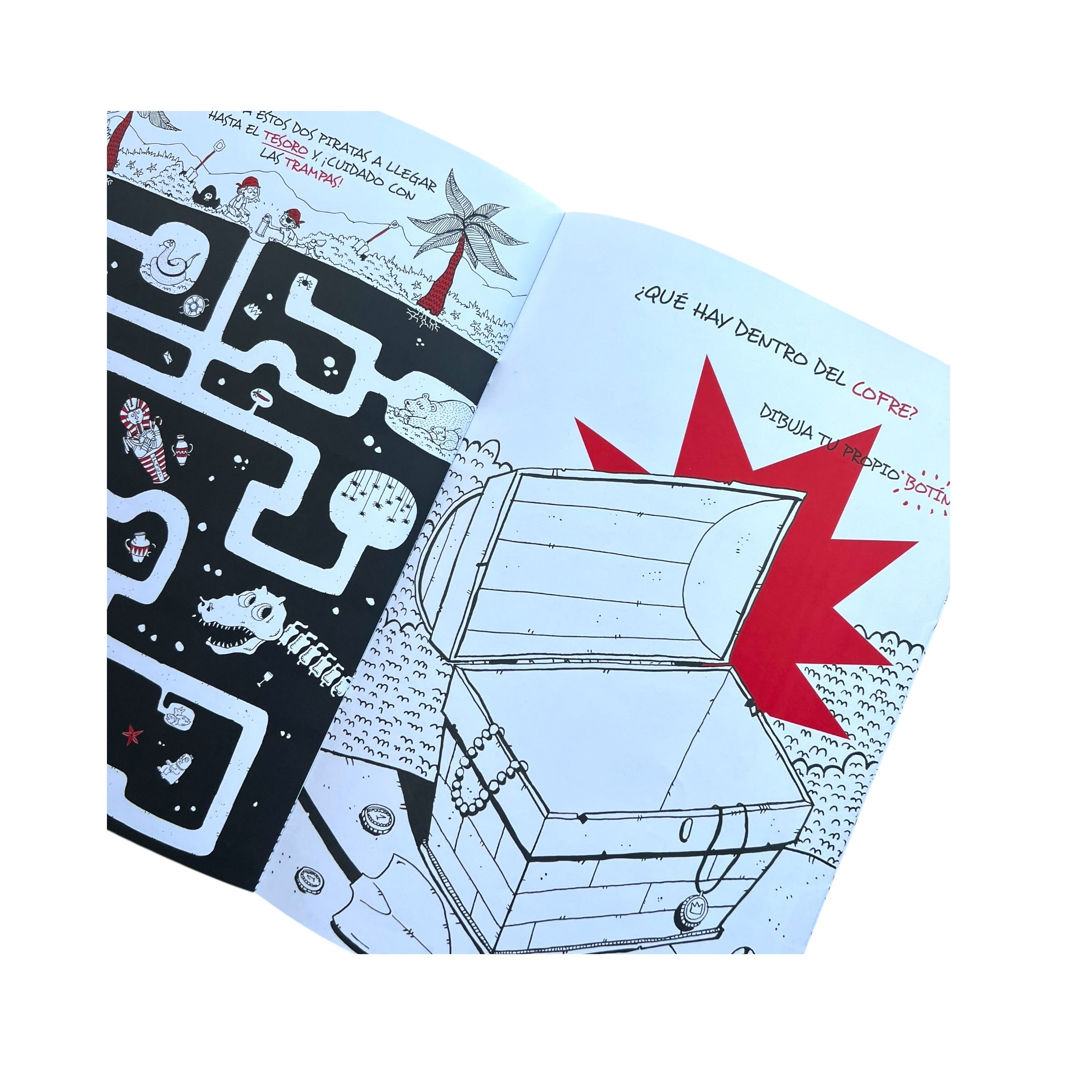 Libro gigante para dibujar - Vida de Piratas
