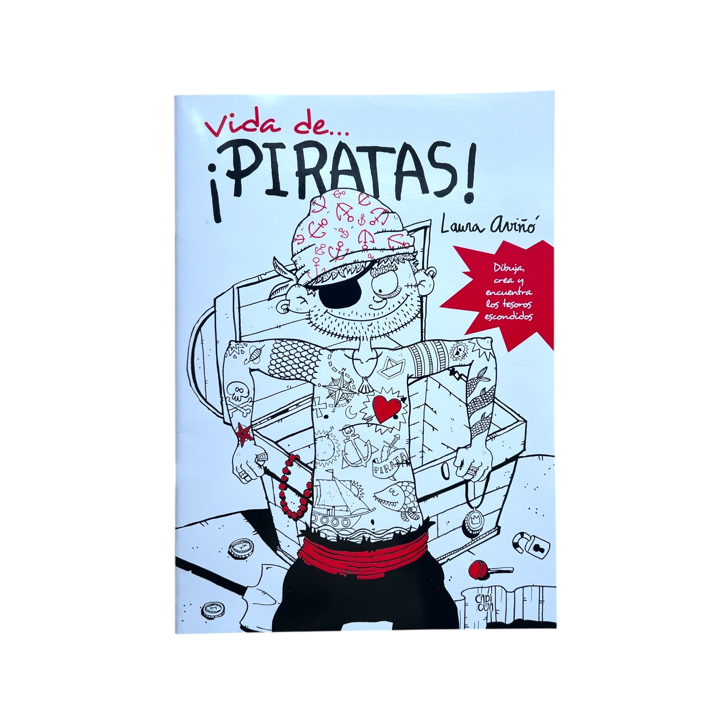 Libro gigante para dibujar - Vida de Piratas
