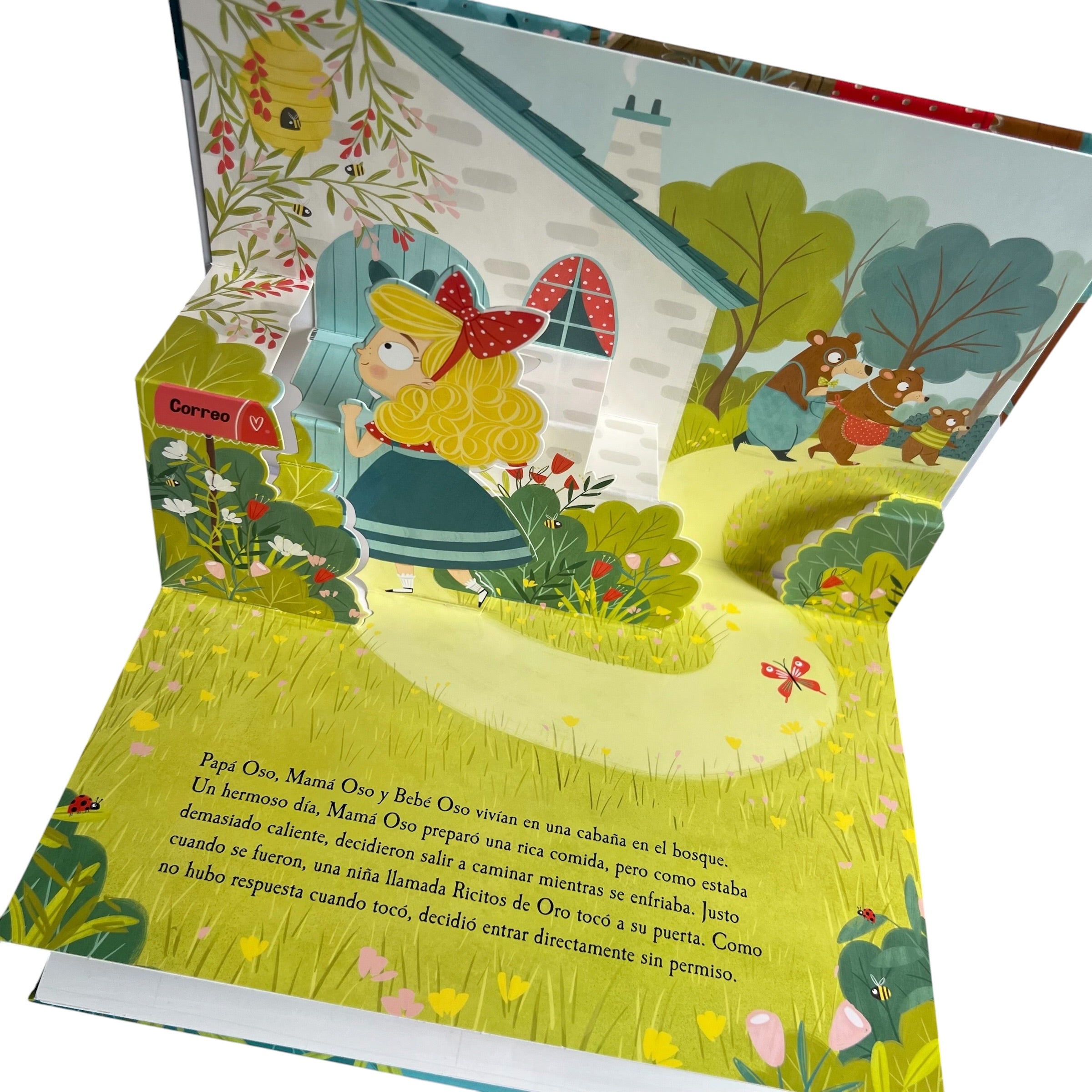 Libro pop up Ricitos de oro y los tres ositos