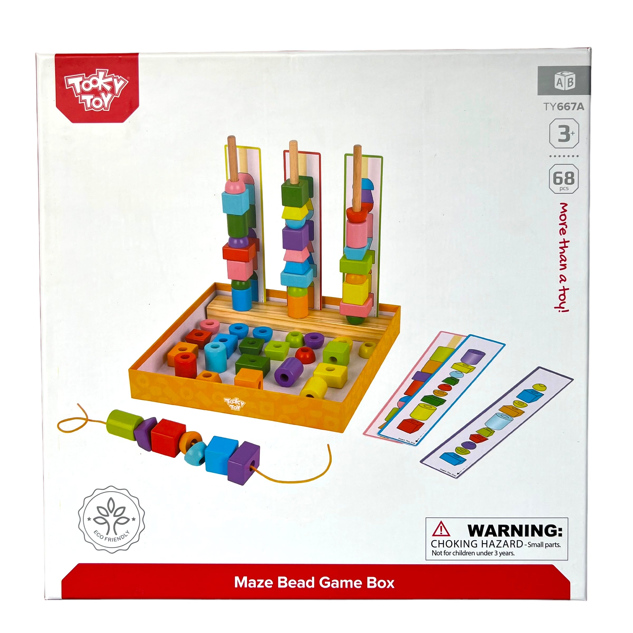 SECUENCIAS LOGICAS DE ENSARTE - Maze Bead Game Box - TOOKY TOY