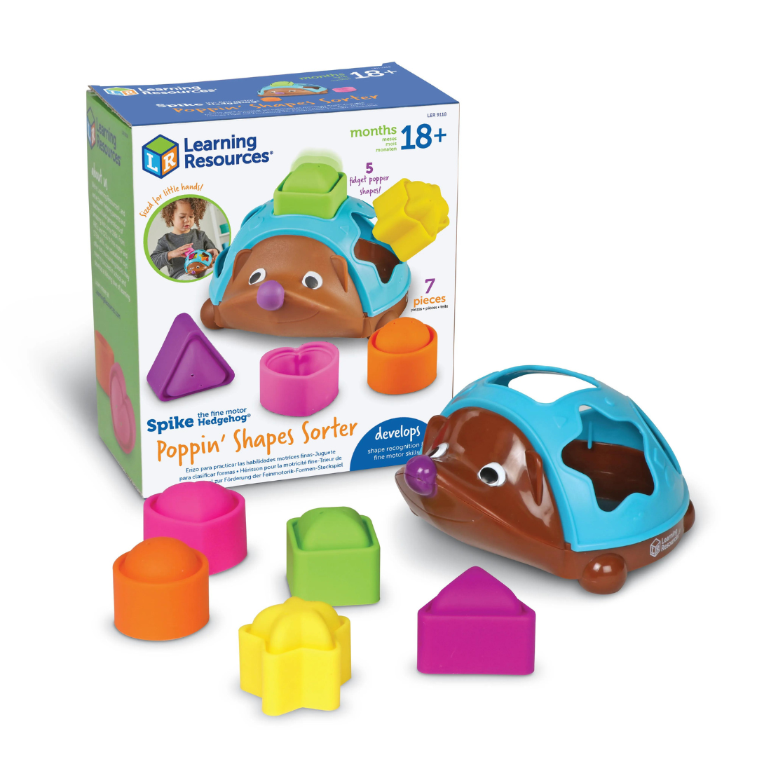 Clasificador de formas poppin' Spike The Fine Motor Hedgehog® -