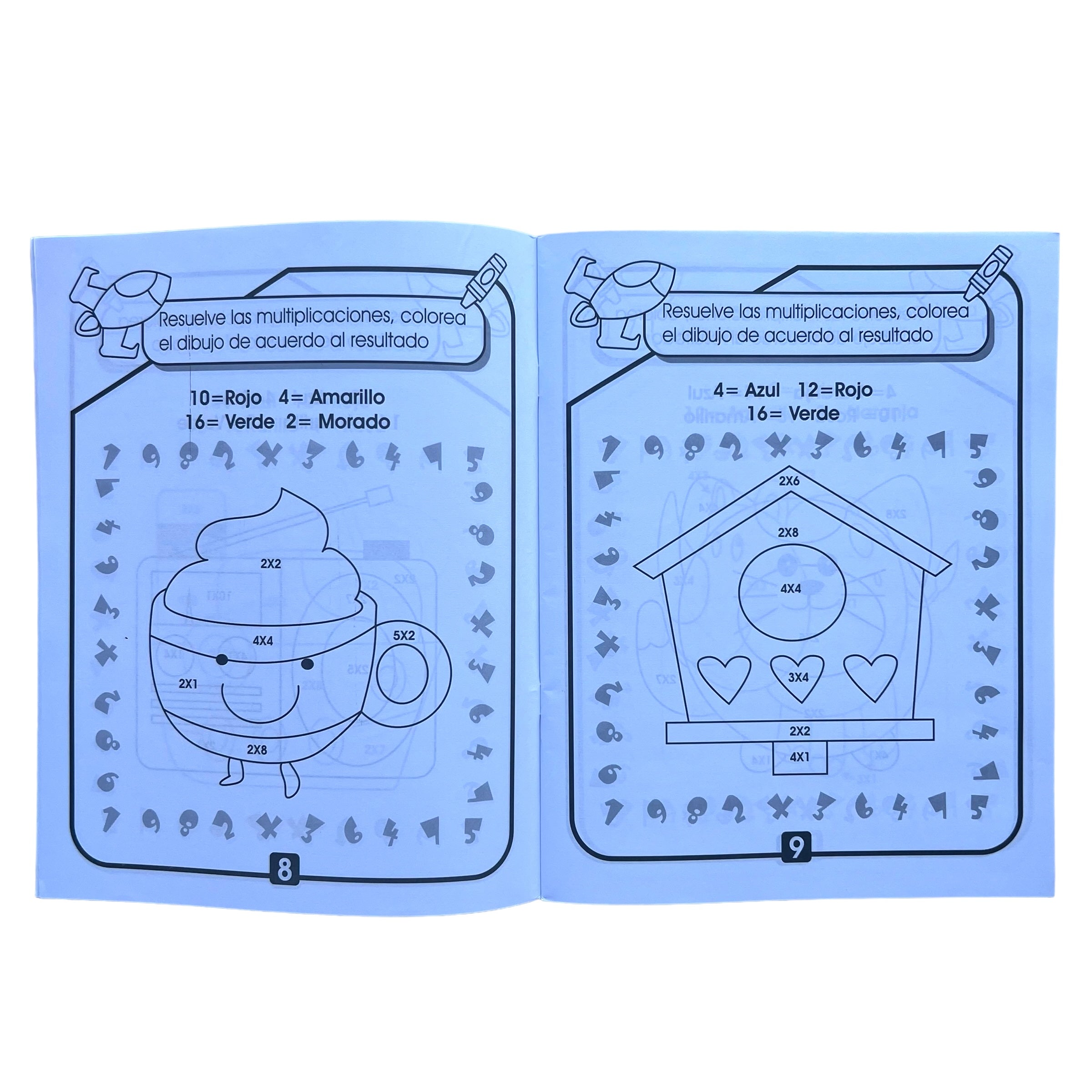 Libro Coloreando y sumando