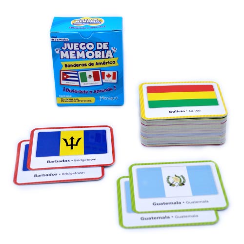 Banderas de America - Juego de memoria