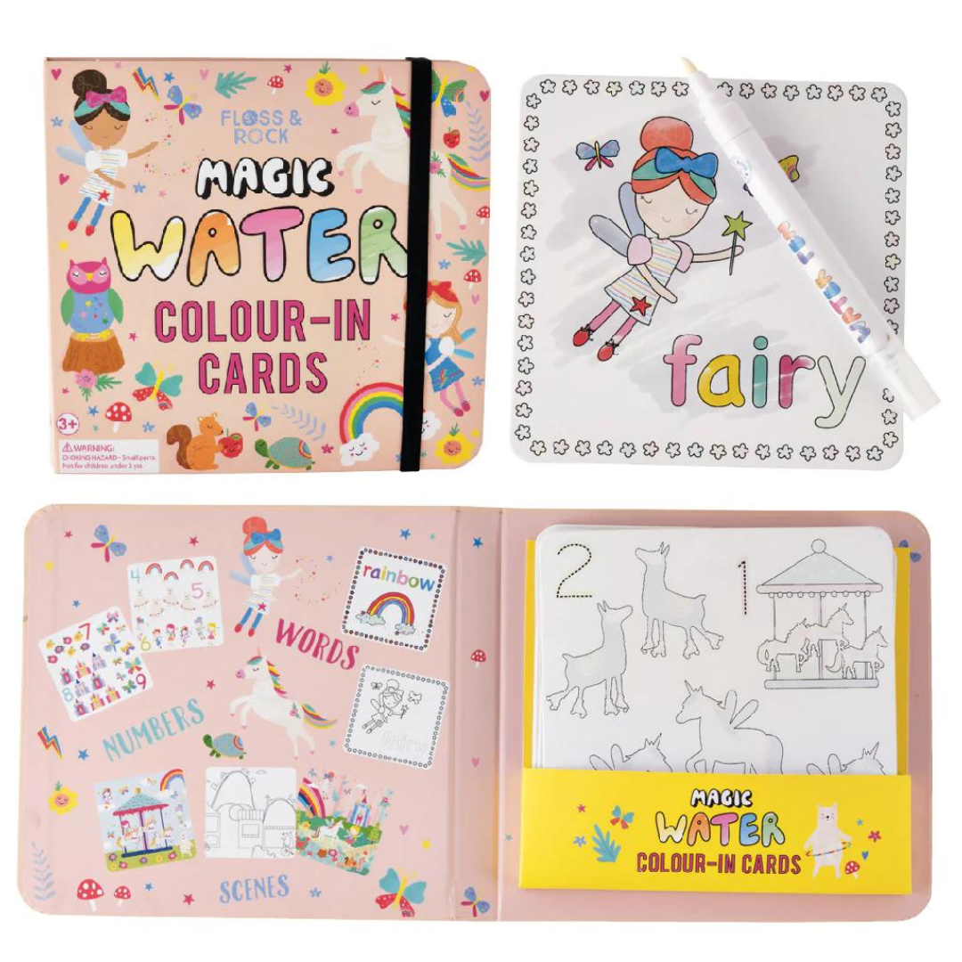 Tarjetas mágicas reutilizables Hadas y Arcoiris