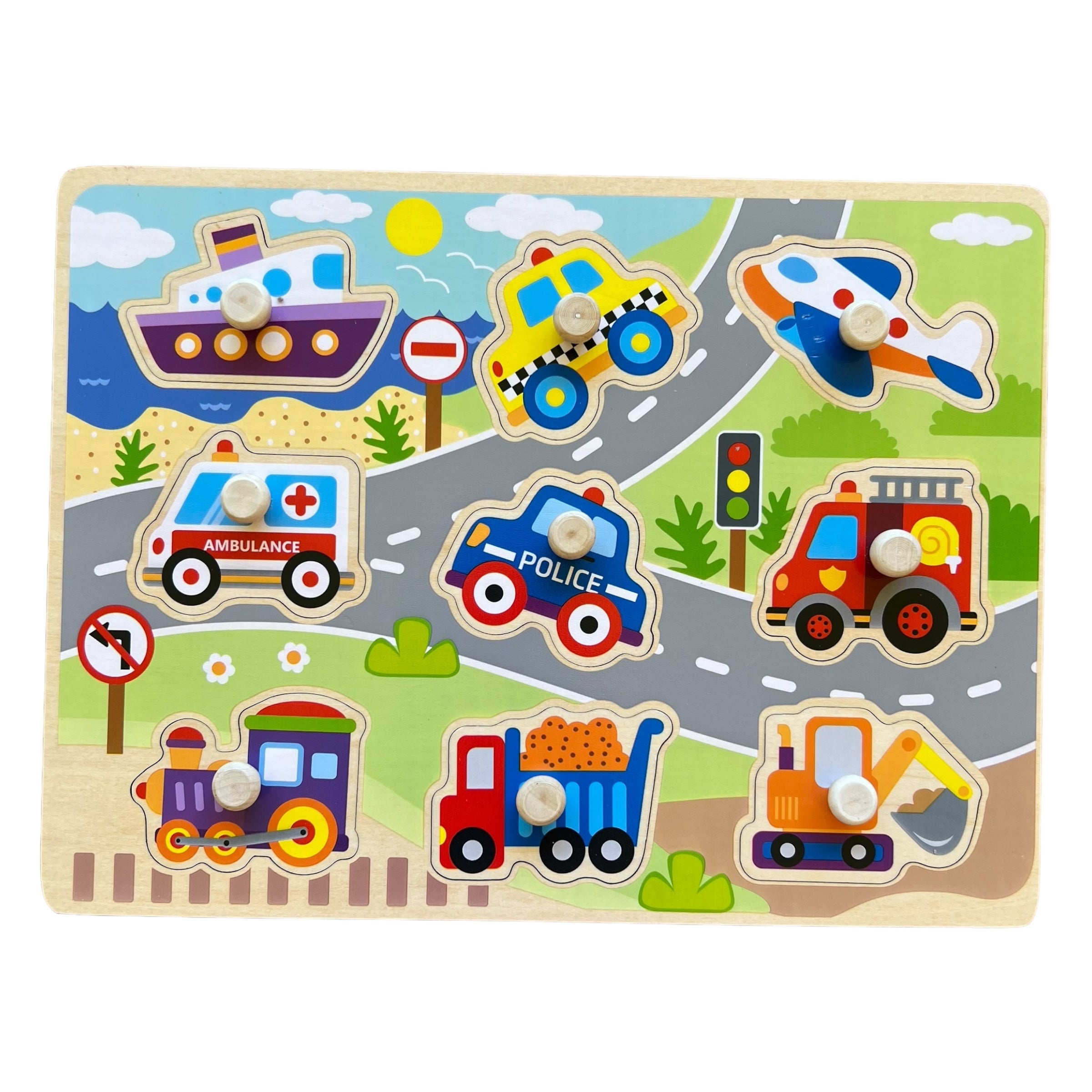 ROMPECABEZAS DE PIJAS VEHICULOS - TOOKY TOY