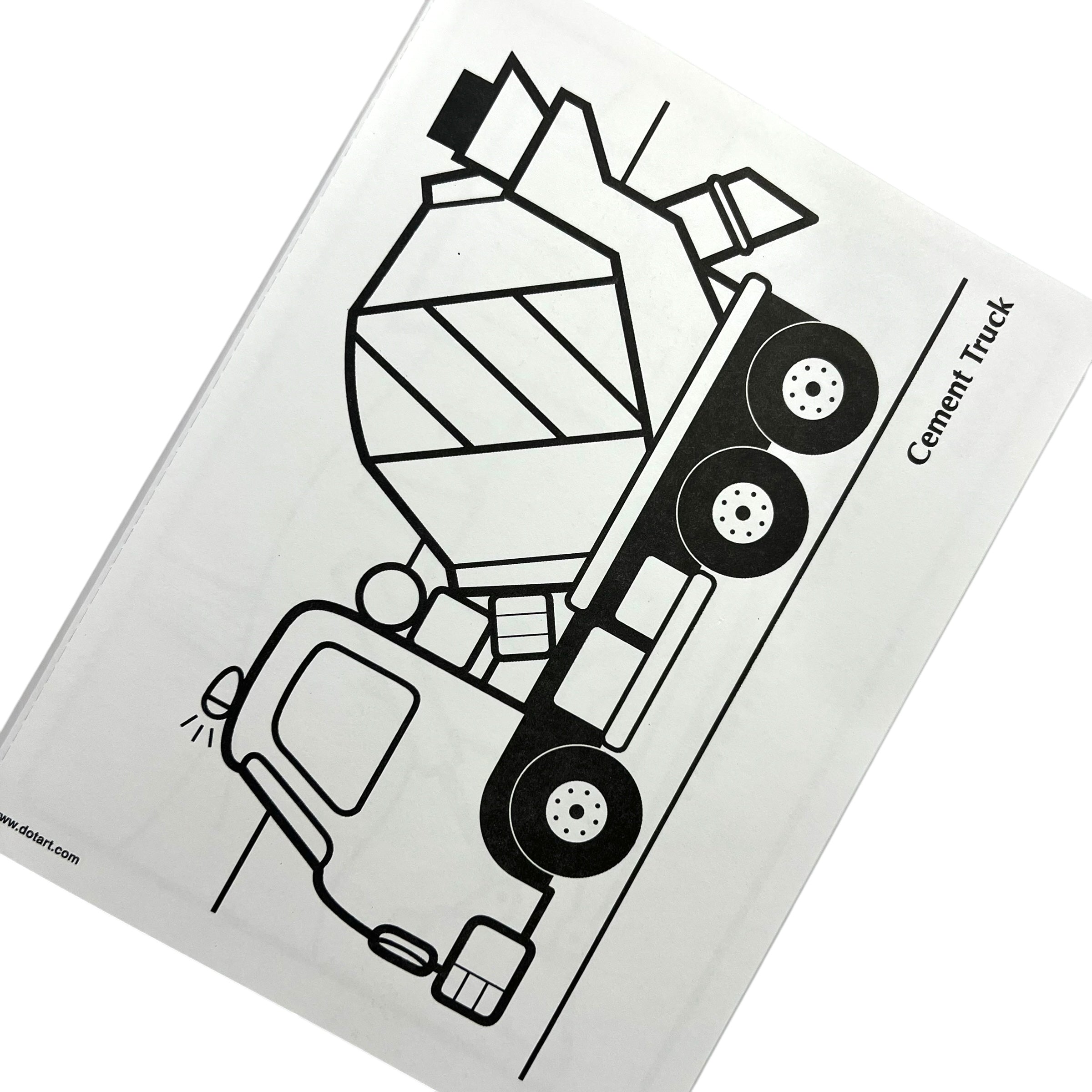 Libro para colorear - Grandes camiones