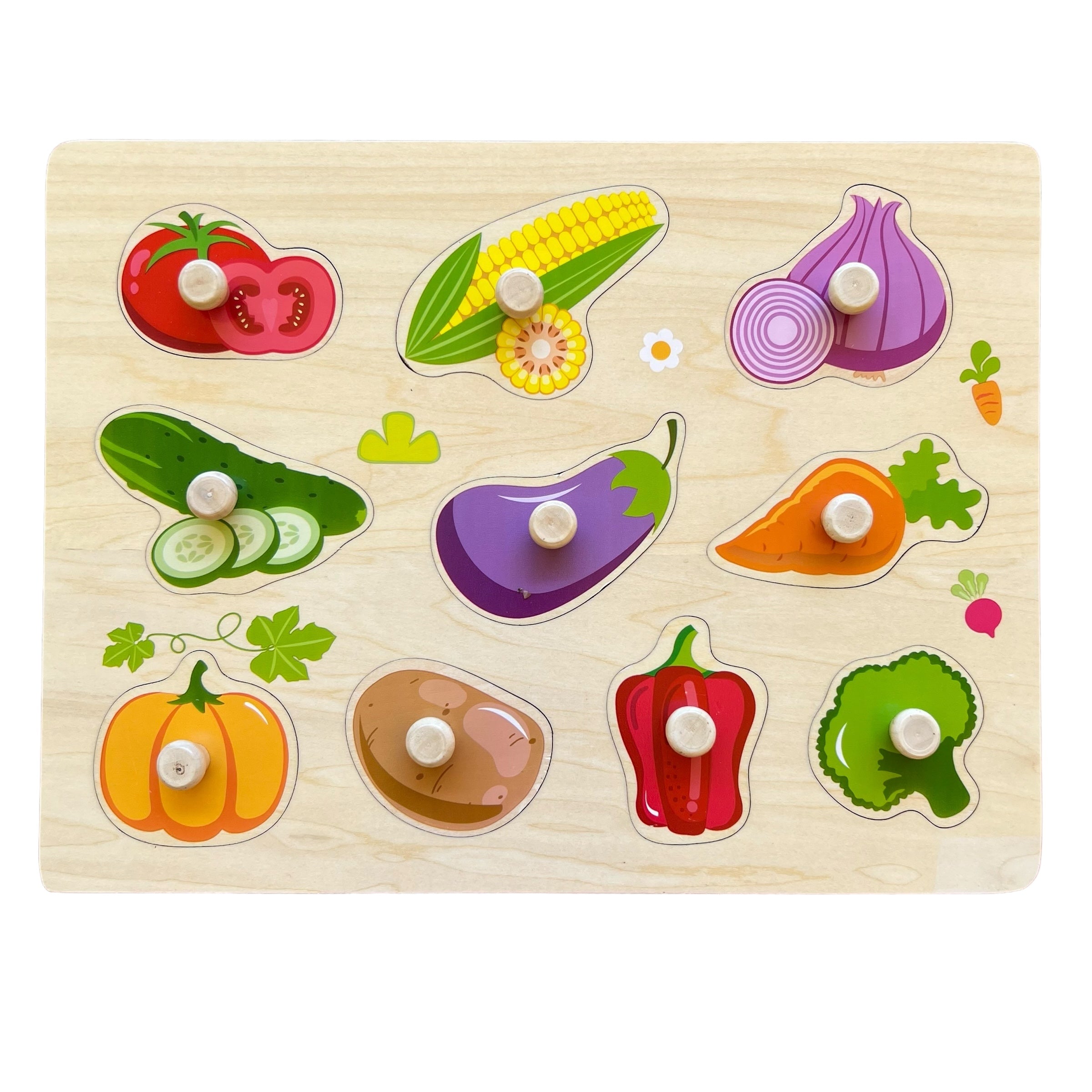 ROMPECABEZAS DE PIJAS VEGETALES - TOOKY TOY