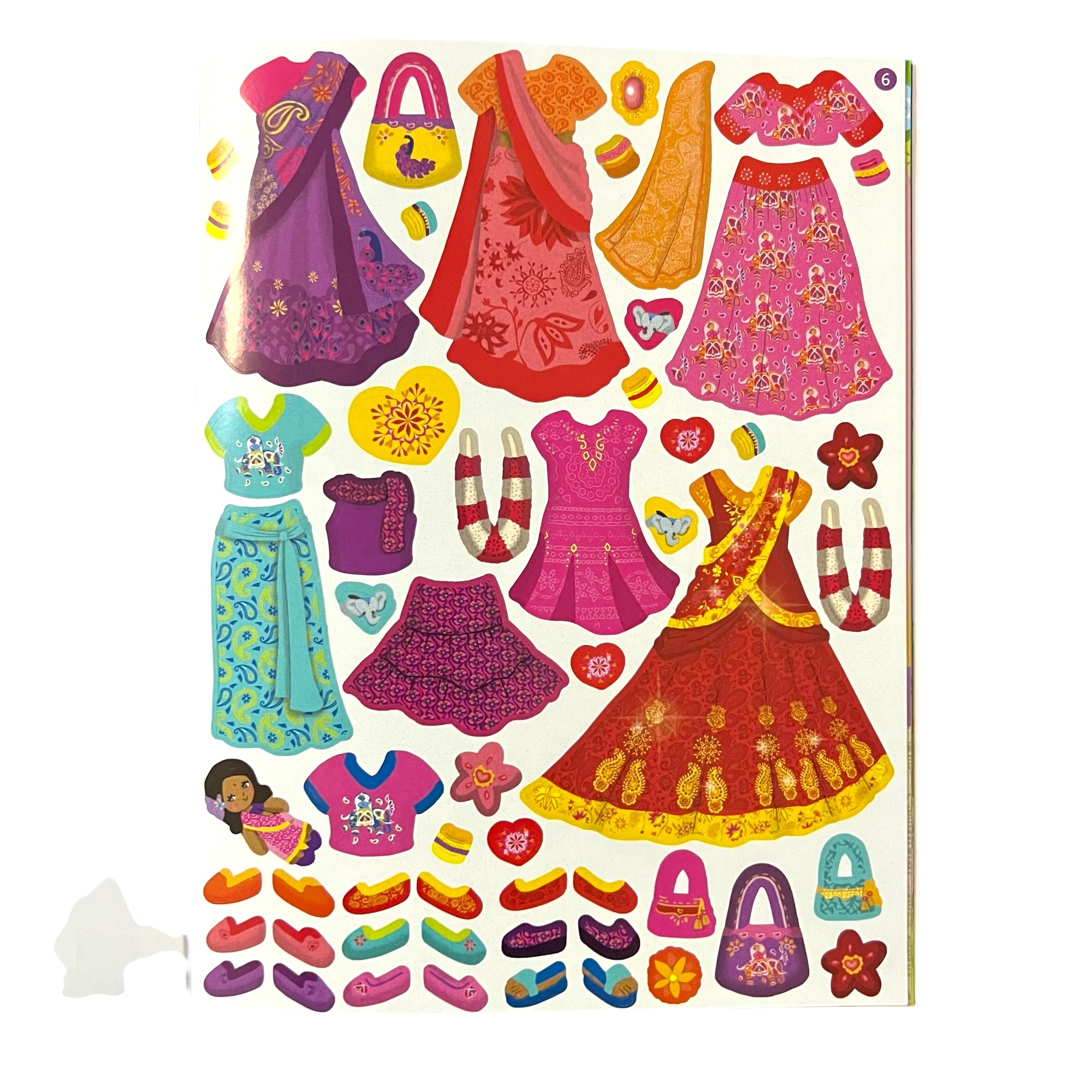 Libro de stickers - Los vestidos del mundo