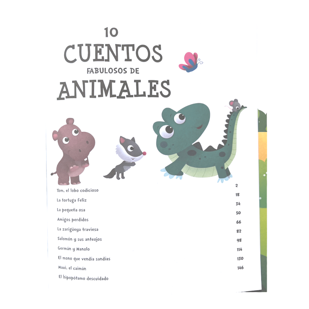 Libro 10 Cuentos Fabulosos de Animales