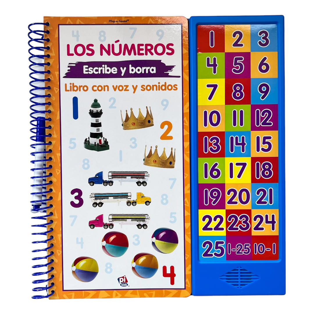 Libro Los Números escribe y borra - Libro con Voz y Sonidos