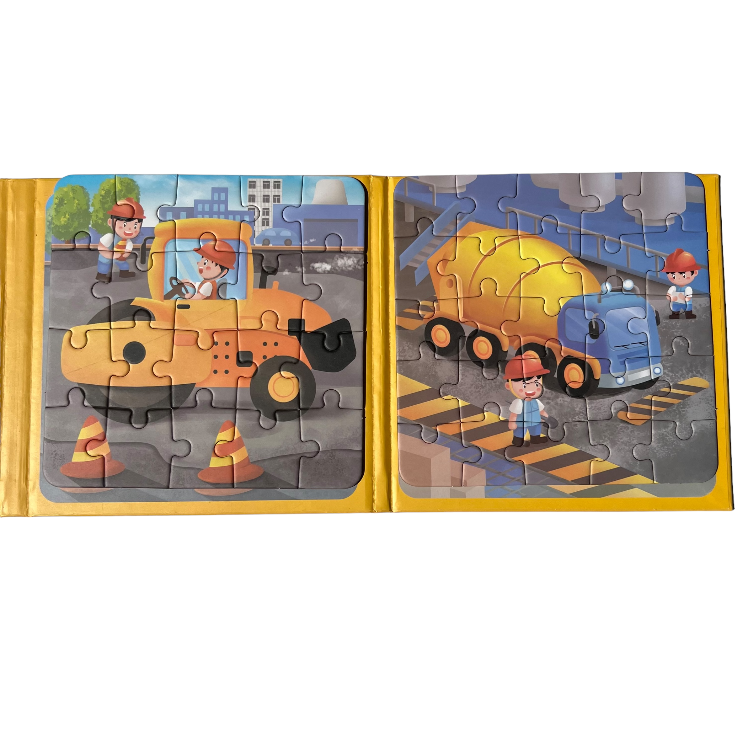 Rompecabezas magnetico construcción 61 pzas