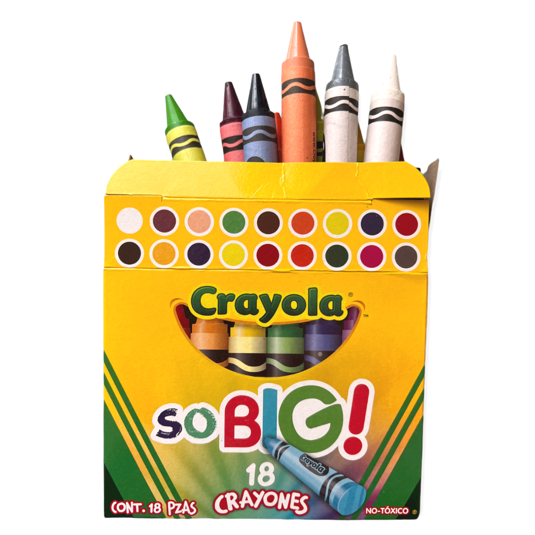 18 Crayones SO BIG Crayola