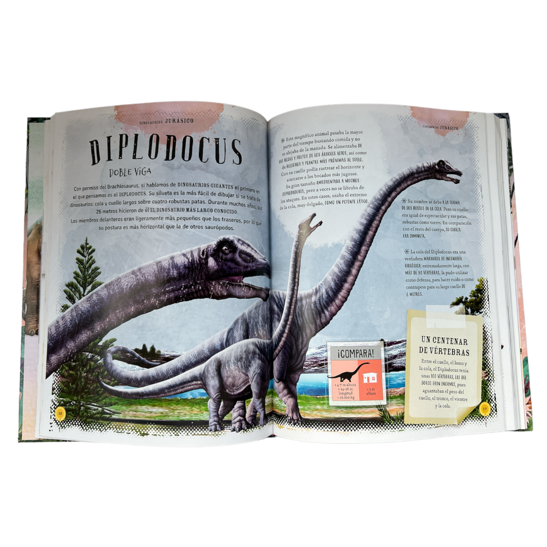 Libro Dinosaurios los dueños de la Tierra y otros animales prehistoricos