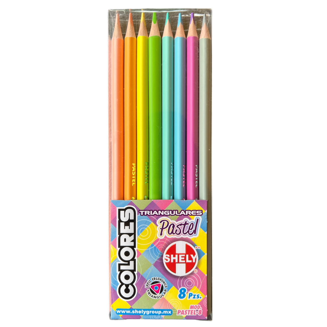 Set de 8 Colores Triangulares SHELY
