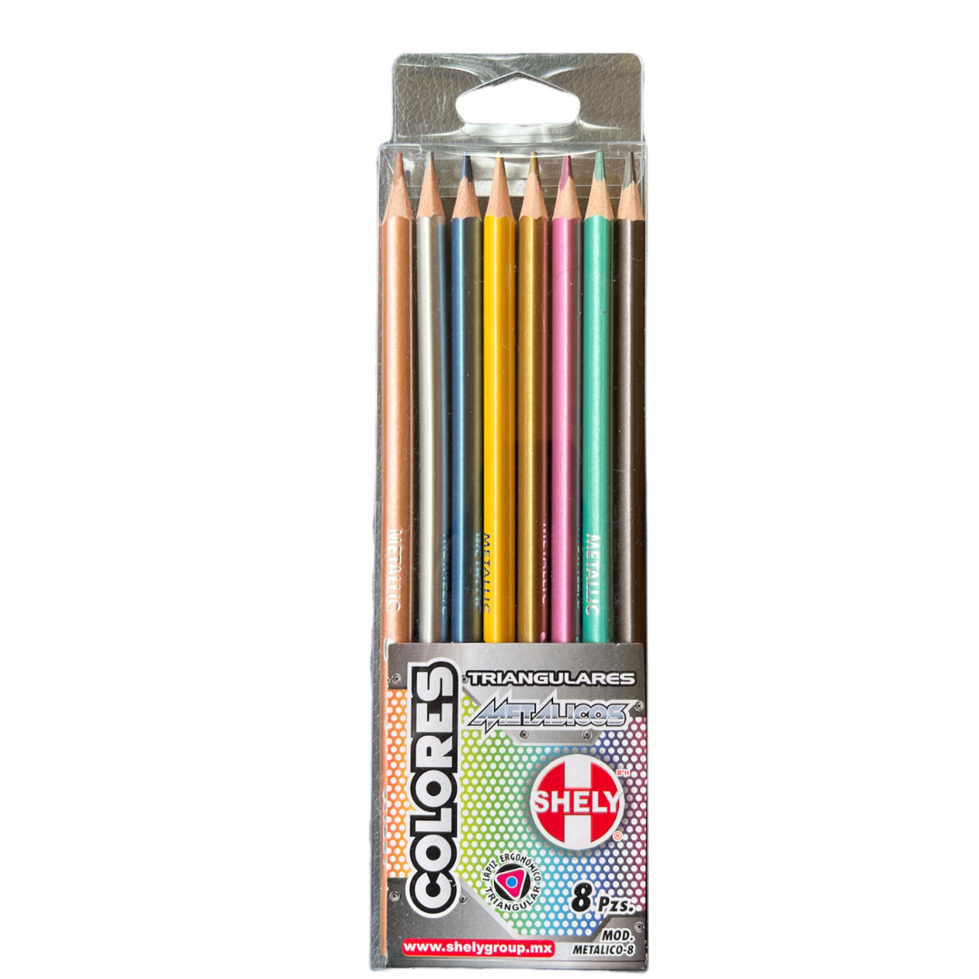 Set de 8 Colores Triangulares SHELY