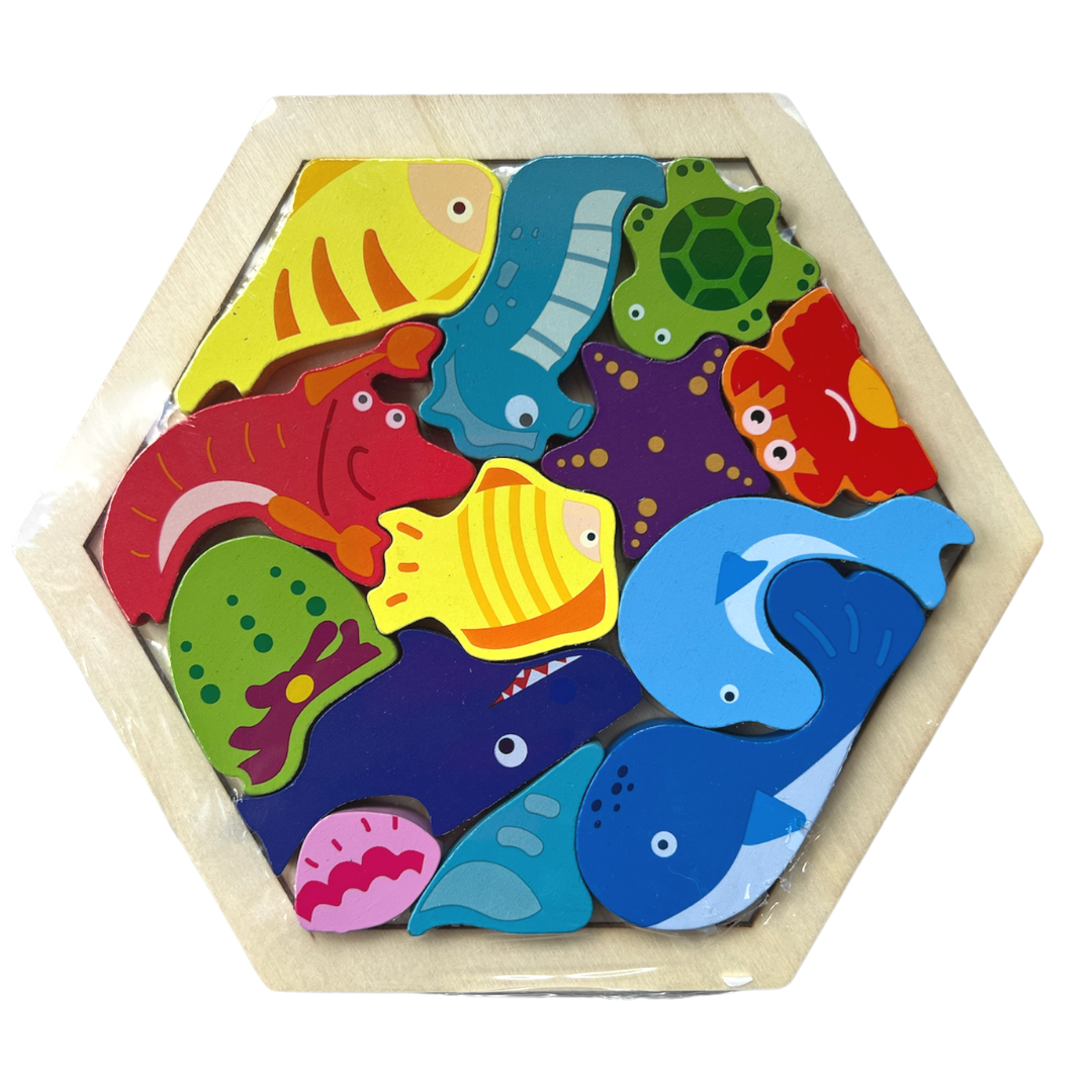 Tangram Hexagonal de Figuras