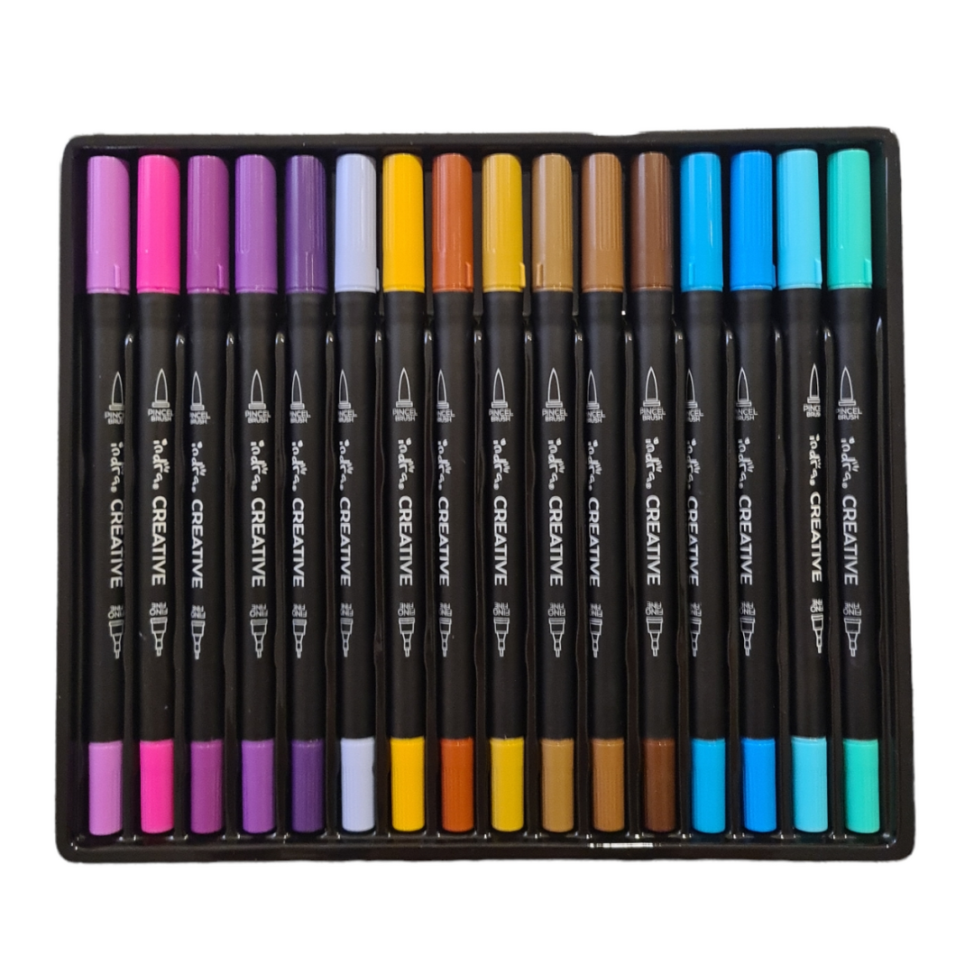 Plumones doble punta  Creative FINEBRUSH