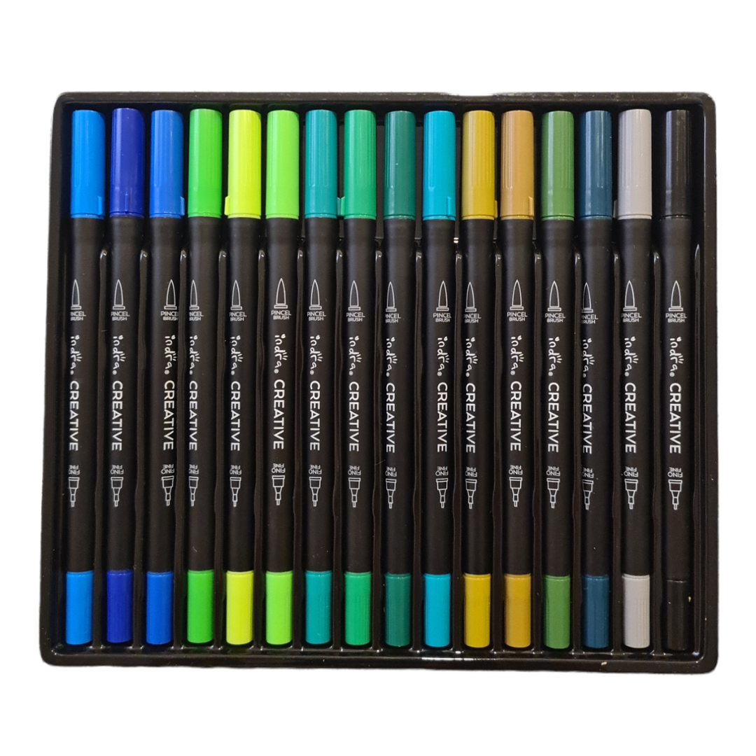 Plumones doble punta  Creative FINEBRUSH