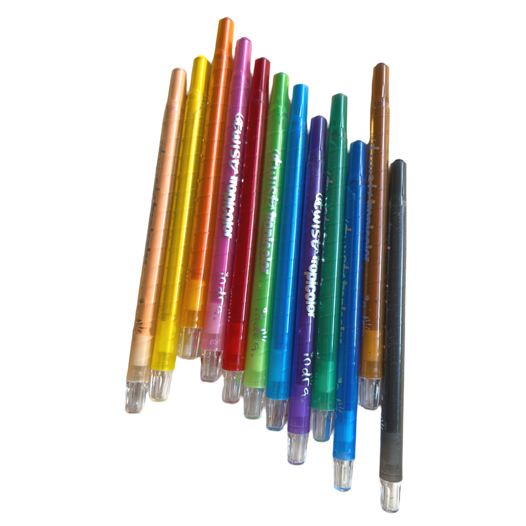 Crayones Twist Tropicolor grandes
