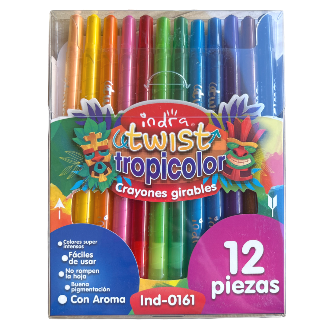 Crayones Twist Tropicolor grandes